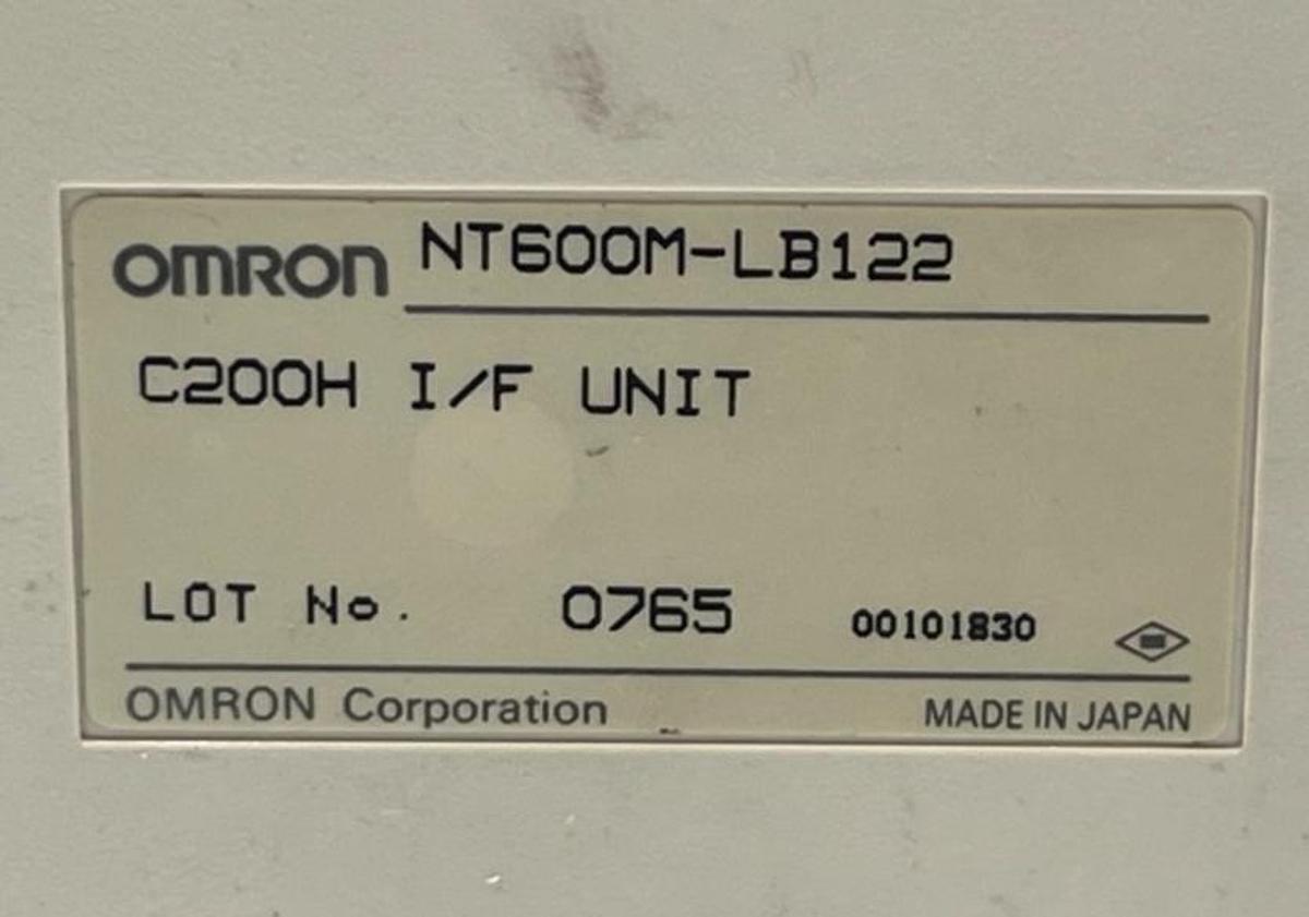 Used OMRON NT600M-DT211 10.4" Color Touch Screen HMI Panel W/ NT600M-LB122 Link Unit