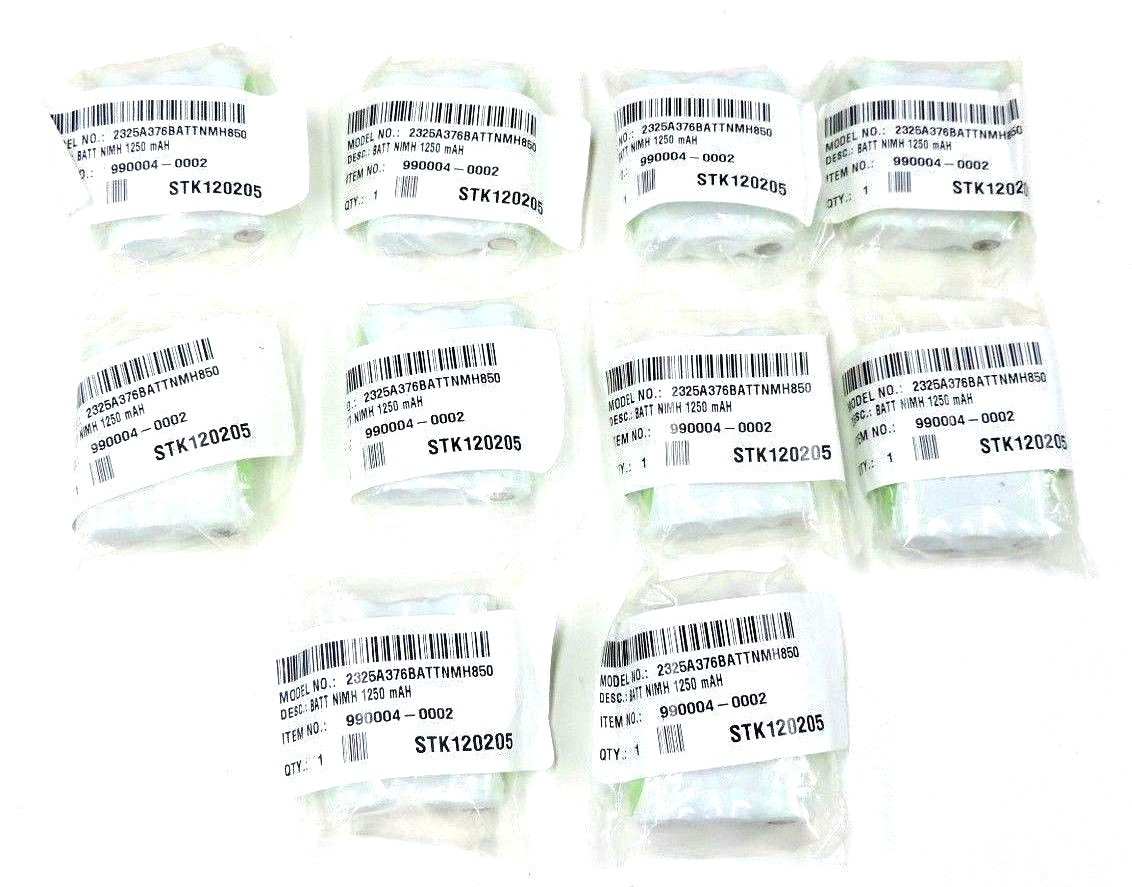 Used NEW NICKEL-METAL HYDRIDE BATTERIES 990004-0002, NIMH 1250 mAH STK120205, QTY: 11
