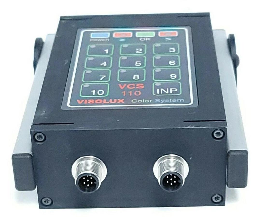 Used PEPPERL+FUCHS VISOLUX VCS110-5K P/N 416820 COLOR SYSTEM 18-30VDC VCS1105K