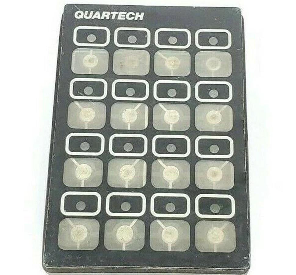 Used QUARTECH 8657 PLC PROGRAMMING INTERFACE 16-KEY 5VDC