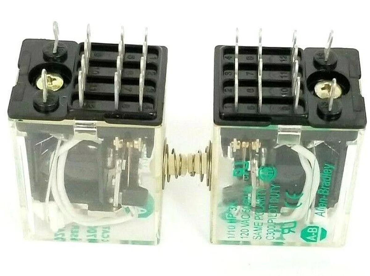 Used LOT OF 2 ALLEN BRADLEY 700-HC14Z24-1-4 RELAYS 700HC14Z2414 SER. C, 24VDC