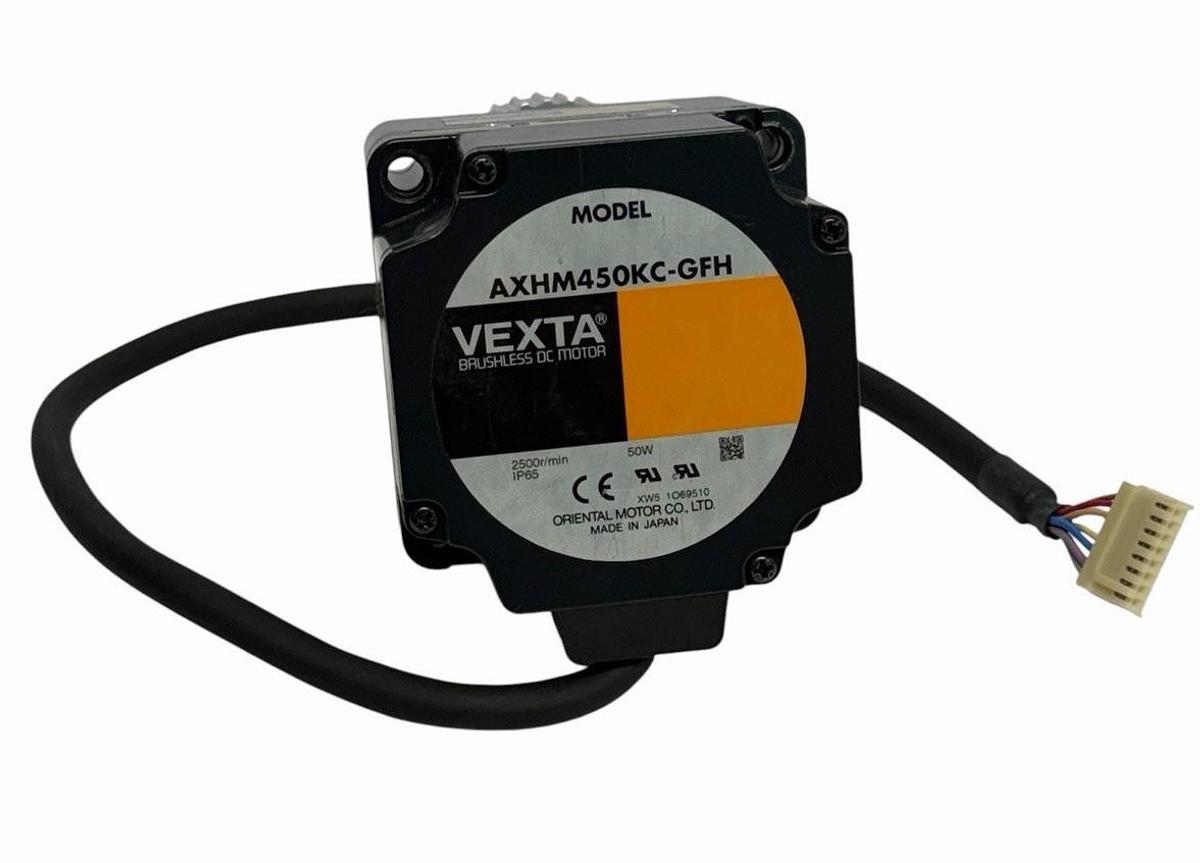 Used NEW ORIENTAL MOTOR CO. VEXTA AXHM450KC-GFH BRUSHLESS MOTOR GFH4G50 GEAR HEAD