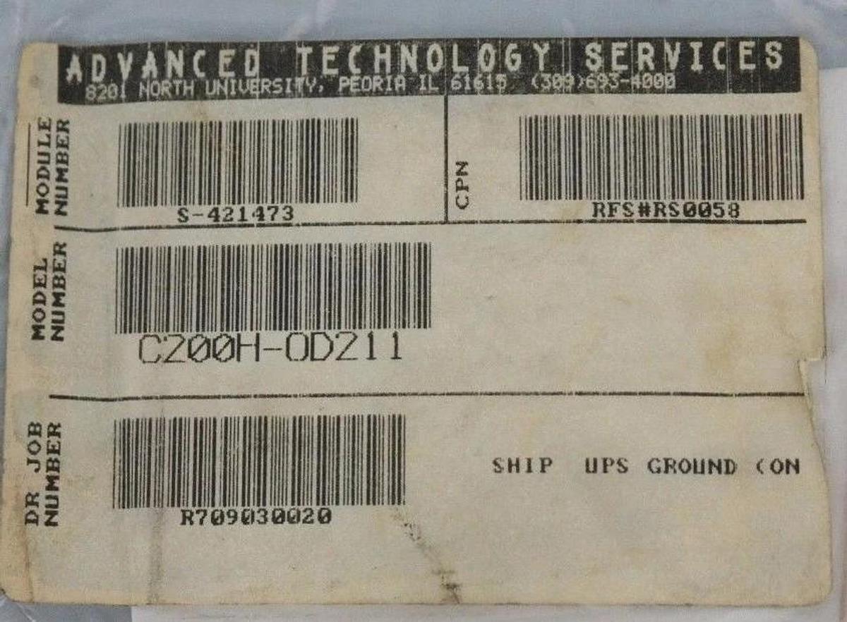 Refurbished REPAIRED OMRON C200H-OD211 OUTPUT UNIT 24VDC 0.3A 2A/UNIT - LOT OF 3