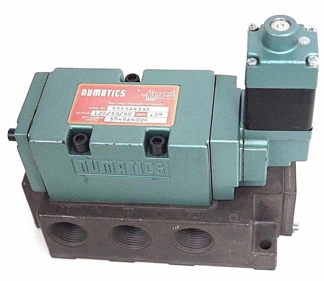 NEW NUMATICS 555BA43AK VALVE 554BA400K, AMPS: .09, 237-614B COIL