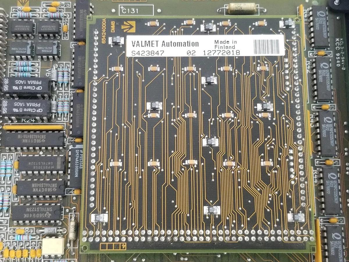 Used VALMET-AUTOMATION A413082 CPU BOARD 65423848A 32 8M W/ S423847 BOARD 65424000A