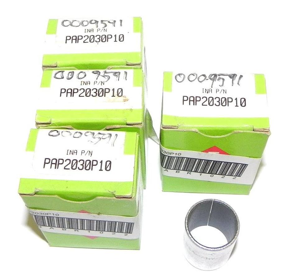Used LOT OF 4 NEW INA PAP2030P10 PLAIN BEARINGS, ROD ENDS