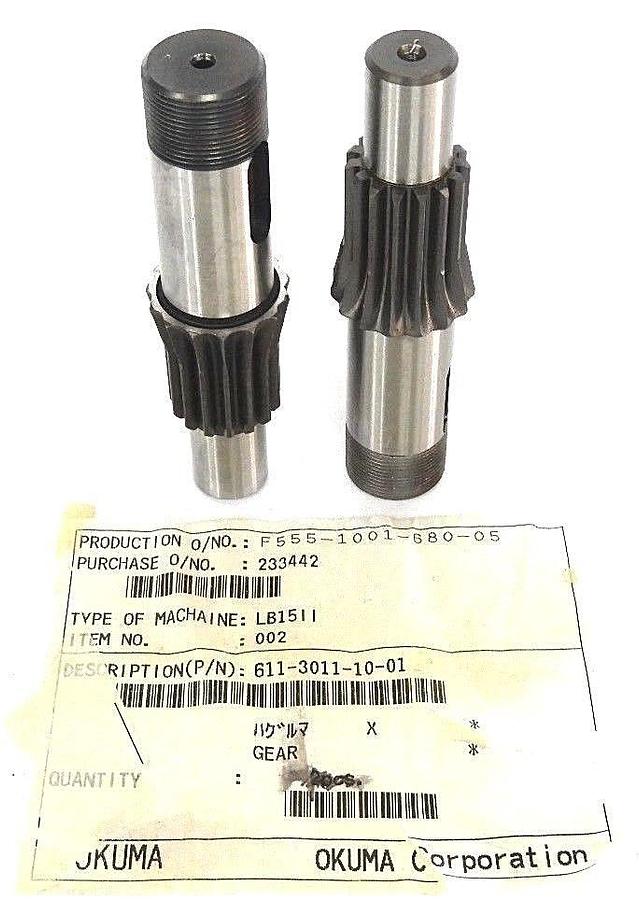 Used LOT OF 2 NEW OKUMA 611-3011-10-01 GEARS 61130111001