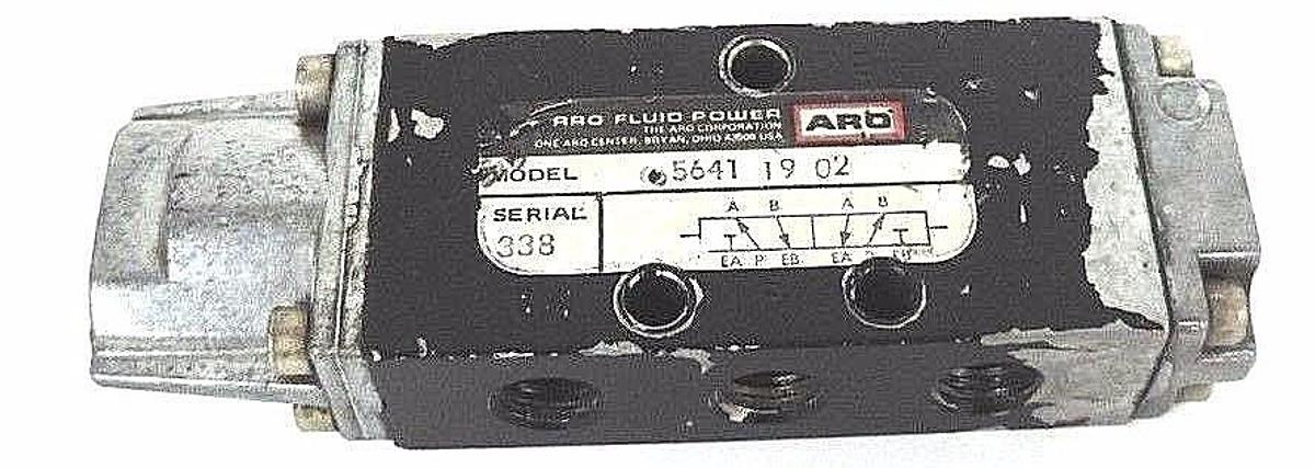 Used ARO FLUID POWER 5641-19-02 VALVE, 56411902