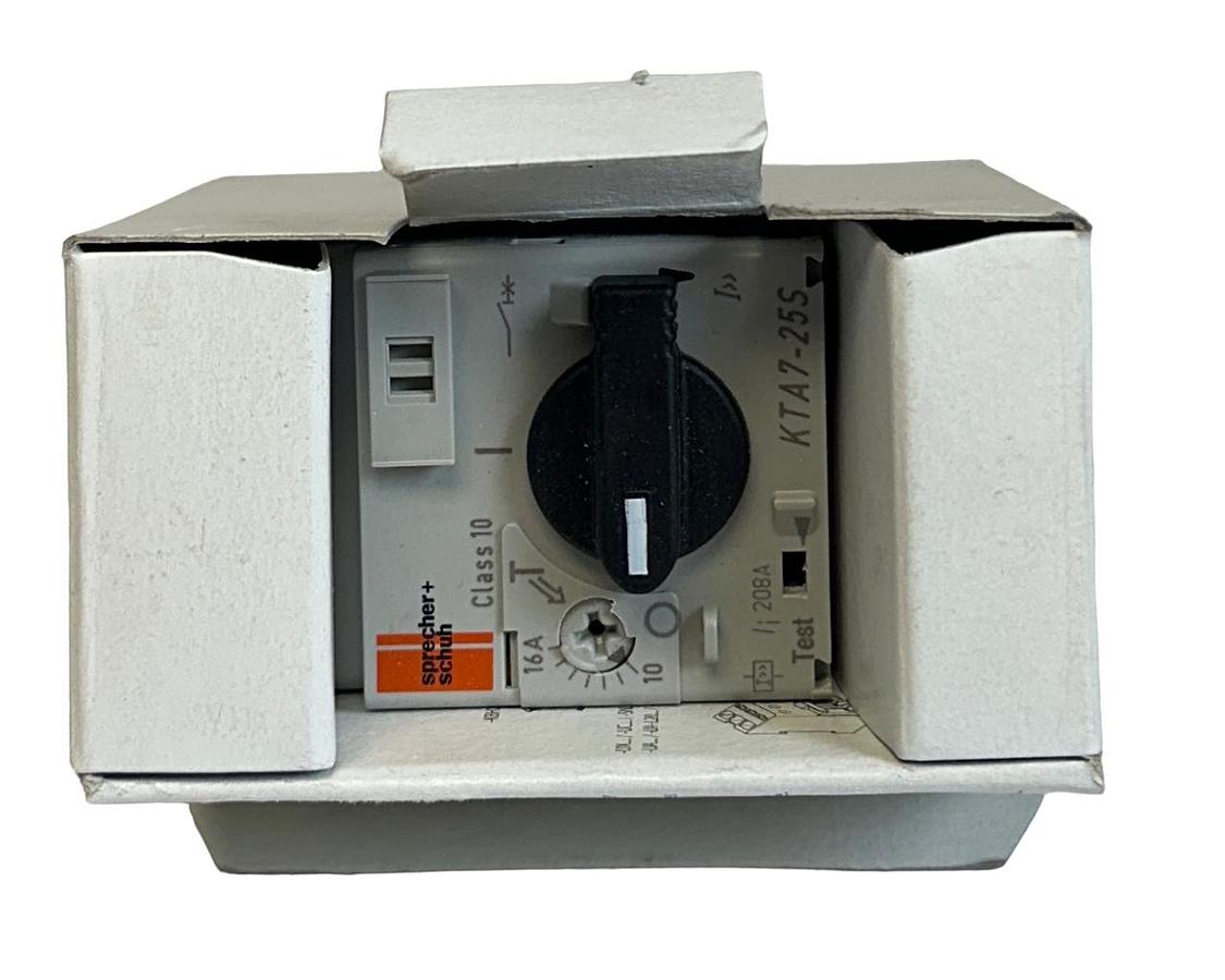 Used SPRECHER+SCHUH KTA7-25S-6.3A /C MOTOR CIRCUIT BREAKER 6.3A KTA725S63A NSMP