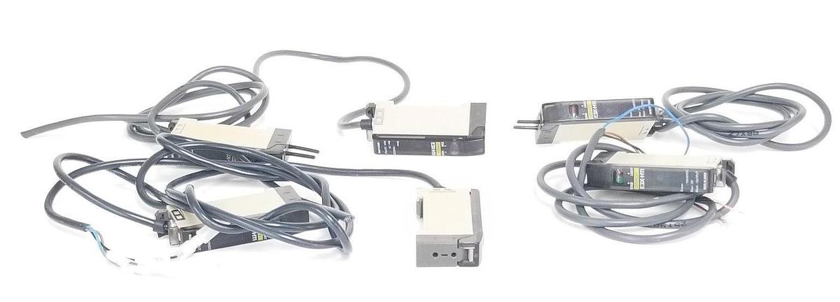 Used LOT OF 6 OMRON E3X-H11 PHOTOELECTRIC SENSORS 10-30VDC, E3XH11