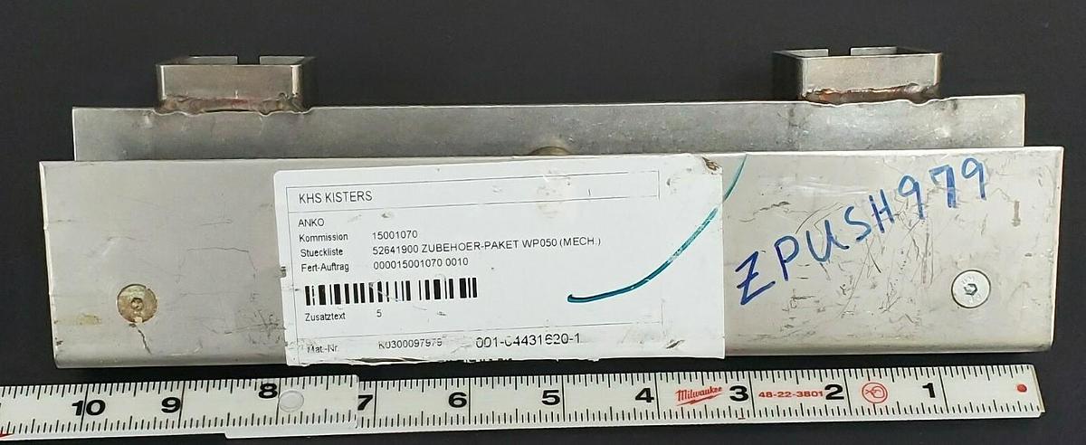 Used NEW KHS KISTERS ANKO ZPUSH979 FOLDER / PUSHER ASSEMBLY 52641900 WP050 0300097979