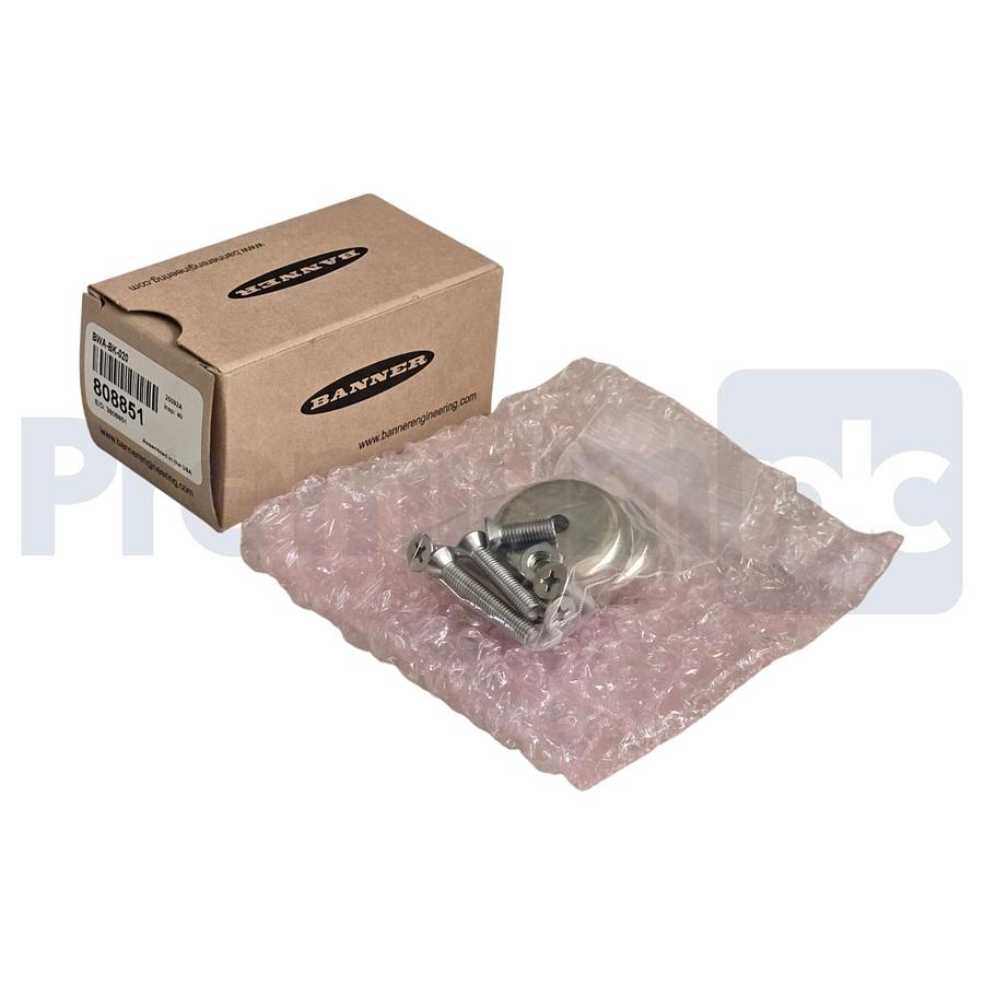 Used Banner BWA-BK-020 808851 Magnetic Mounting Hardware Bracket Set 80lb Pull NSMP