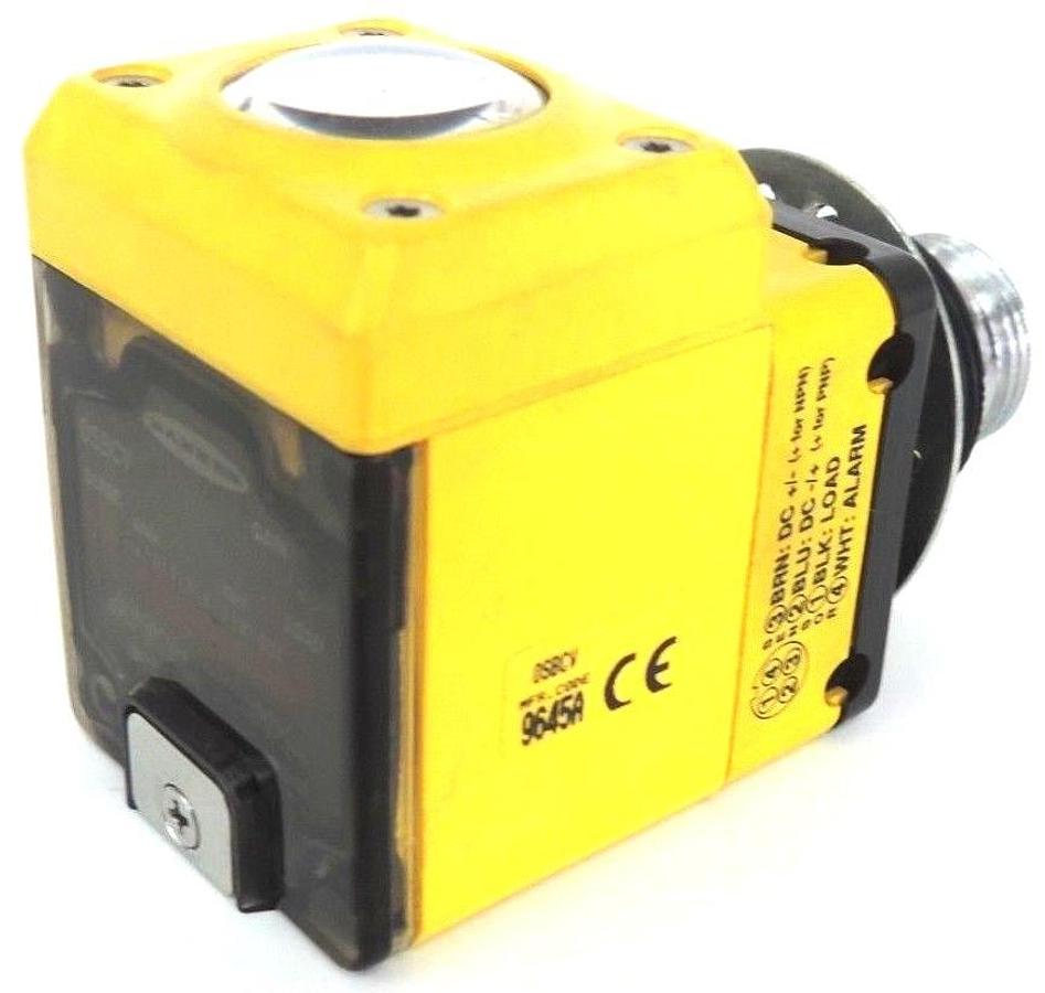 Used BANNER OSBCV OMNI-BEAM LASER HEAD SENSOR W/ OPBT2QD POWER BLOCK 10-30VDC 100mA