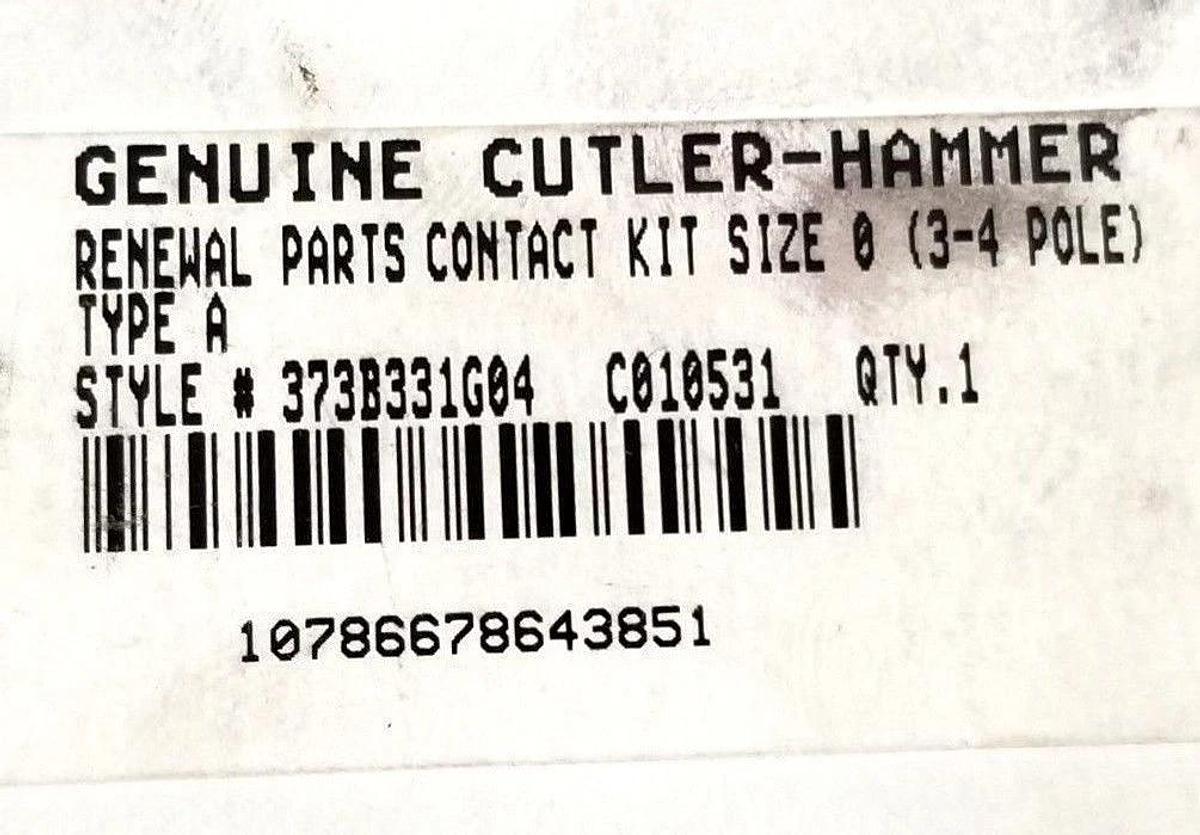 NEW CUTLER HAMMER 373B331G04 CONTACT KIT SIZE 0 3-4 POLE TYPE A (INCOMPLETE)