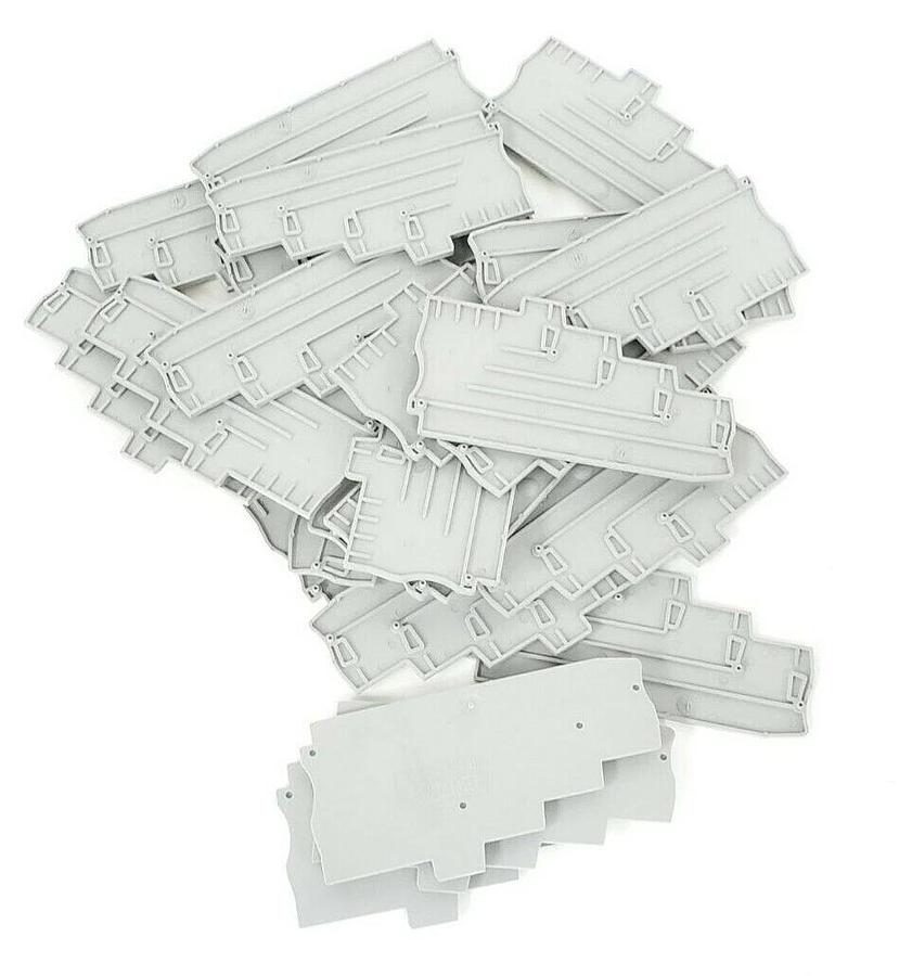 LOT OF 25 NEW PHOENIX CONTACT D-ST 2.5-4L/1P TERMINAL BLOCK END COVERS 3041930
