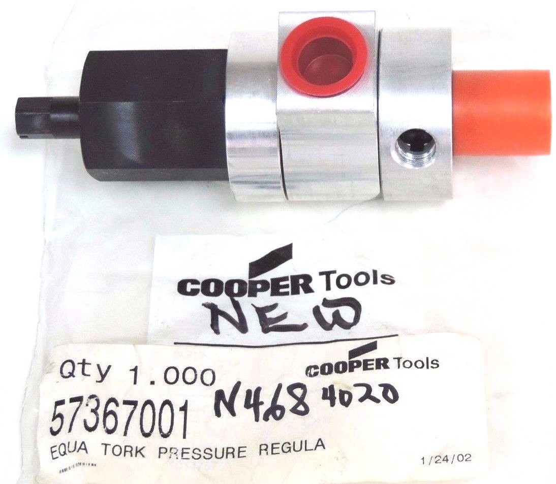 Used NEW COOPER TOOLS 57367001 EQUA TORK PRESSURE REGULATOR