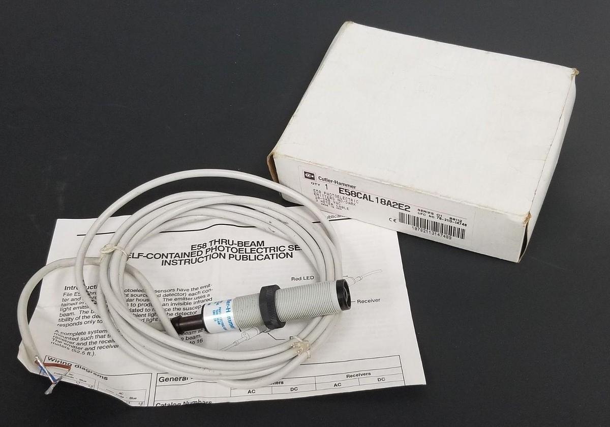 NIB EATON CUTLER HAMMER E58CAL18A2E2 E58 PHOTOELECTRIC EMITTERS 3M
