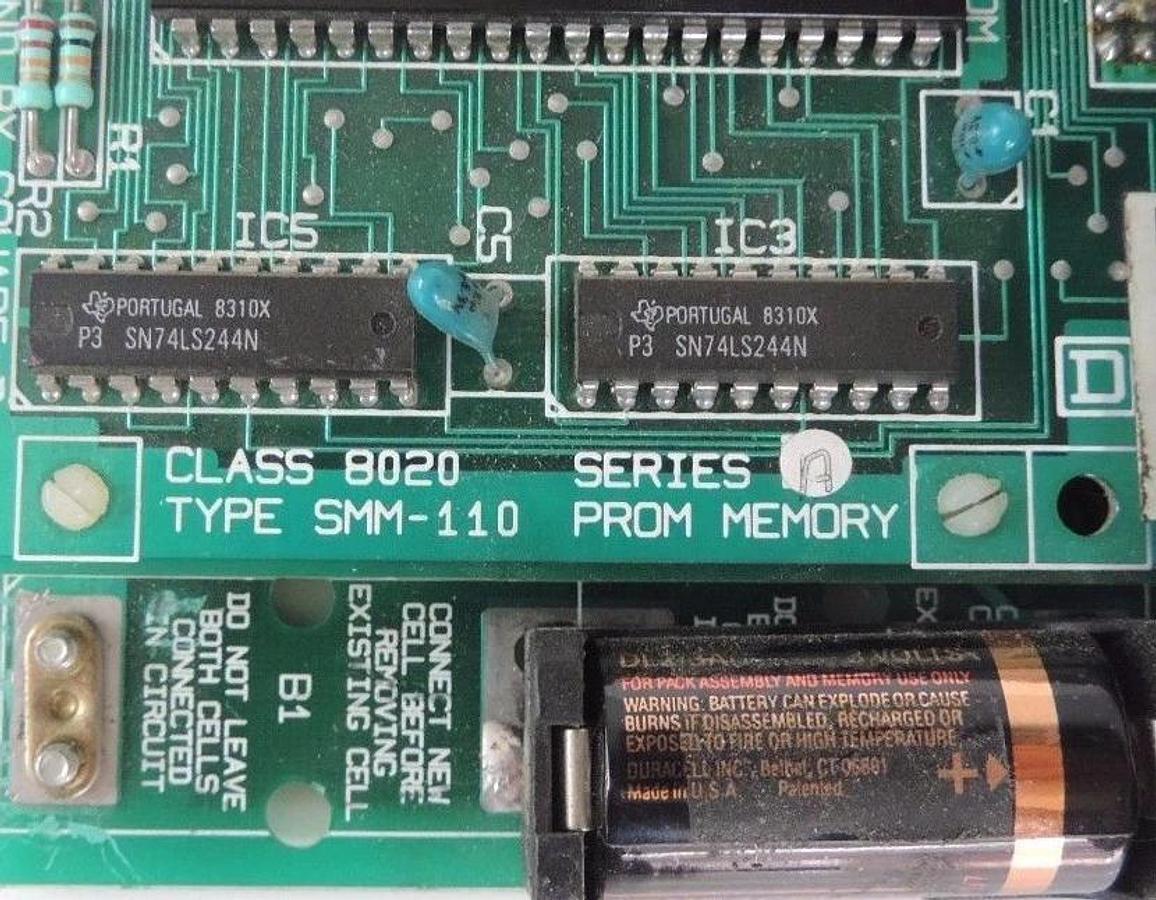 Used SQUARE D SY/MAX 8020-SMM-110 SER. A MEMORY MODULE 8020SMM110