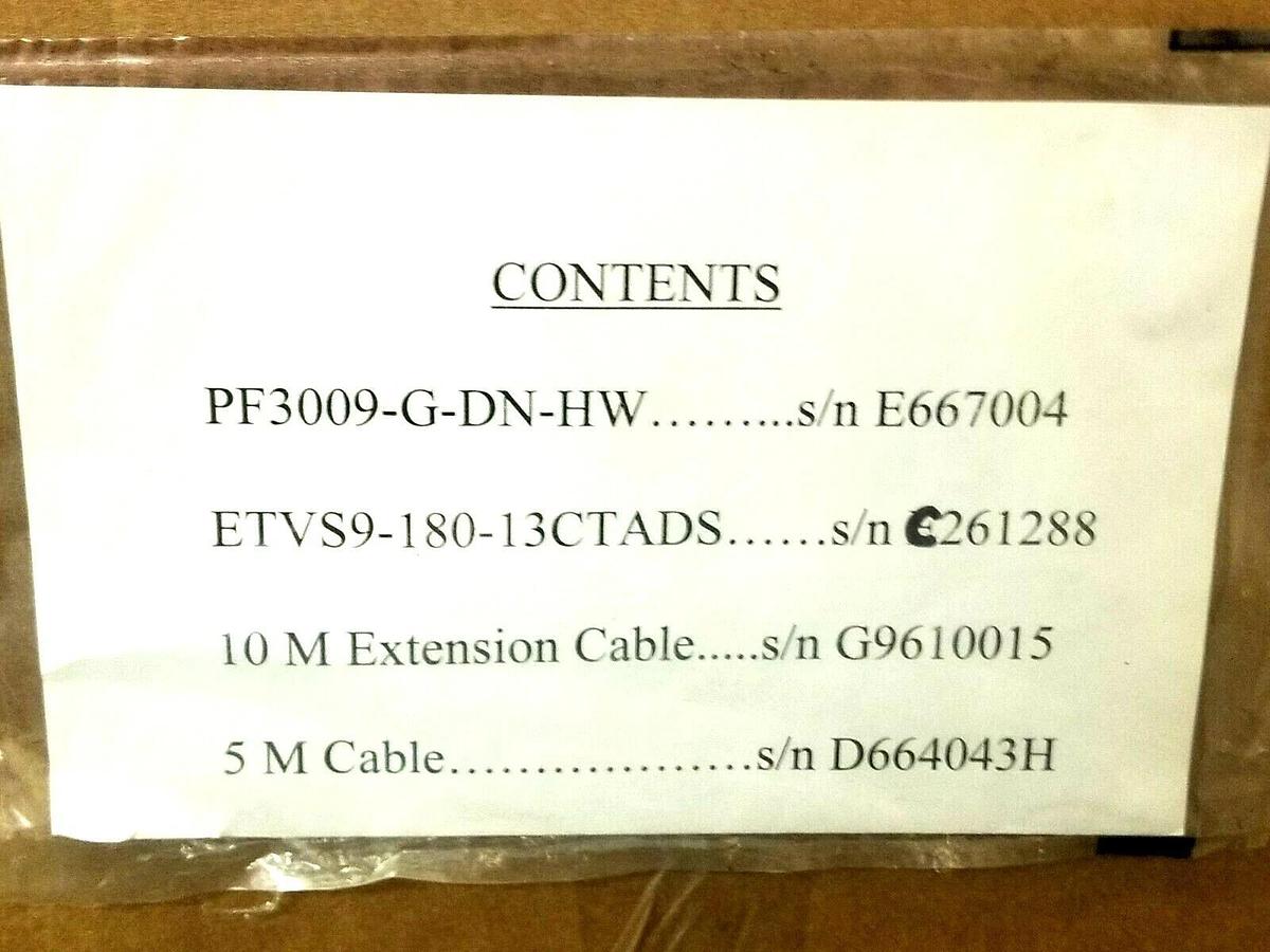 Used ATLAS COPCO PF3009-F-DN-HW TENSOR S9 W/ ETV S9-180-13-CTADS NUTRUNNER AND CABLES