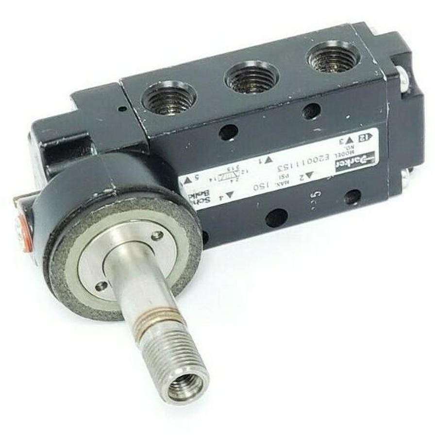 Used PARKER E20011153 PNEUMATIC VALVE, 2POS, 4WAY, 110-120V, 11W, 150PSI