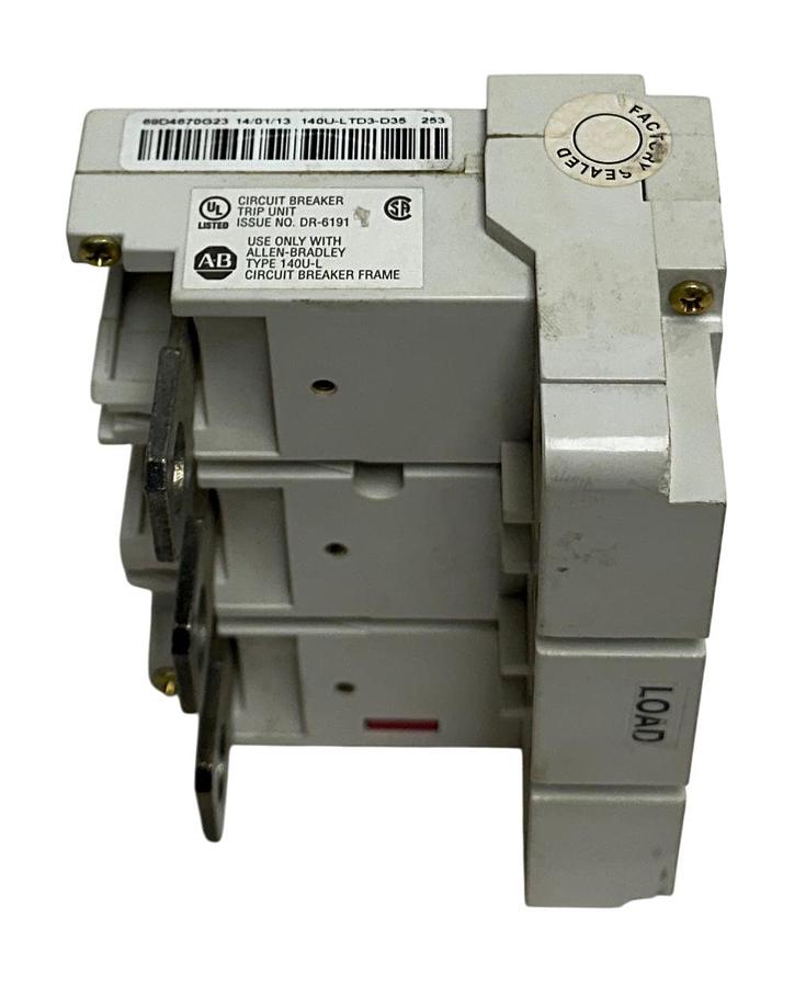 Used ALLEN BRADLEY 140U-LTD3-D35 / 69D4670G23 CIRCUIT BREAKER TRIP UNIT 350A USNP