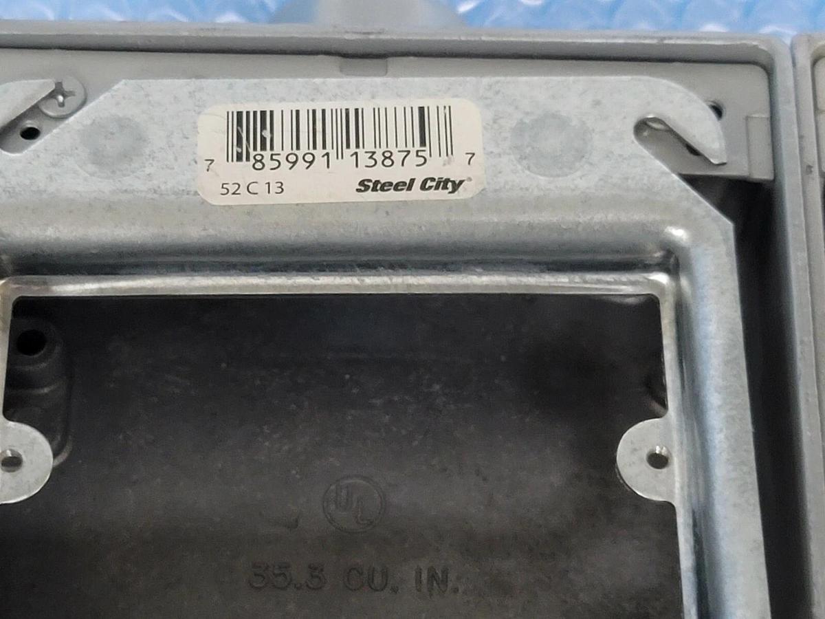 Used NIB ABB RED DOT 2AFS-2 DEVICE BOX 3/4'' FS STYLE TWO GANG DEAD END