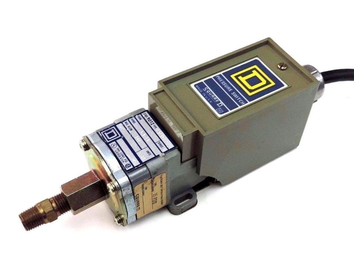 Used SQUARE D 9012-GRG-3 SER. B PRESSURE SWITCH 240PSIG, 1.5-30, 9012GRG3