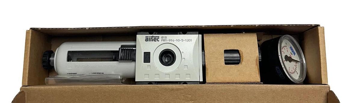 AIRTEC FRY-914-10-5-1201 / KFRG-114/10 PRESSURE REGULATOR / FILTER W/ GAUGE NSMP