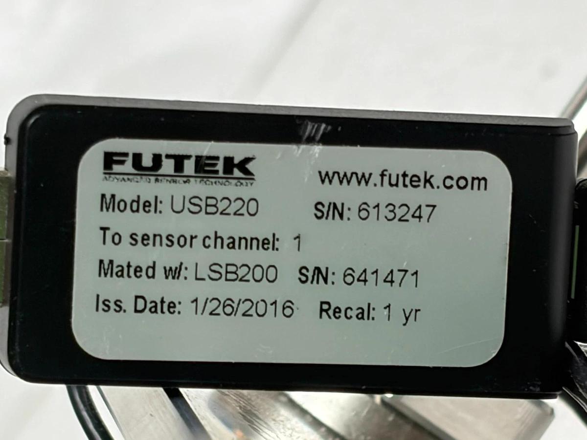 FUTEK LSB200 50 lb S-Beam Load Cell USB220 Digital Conditioner Kit