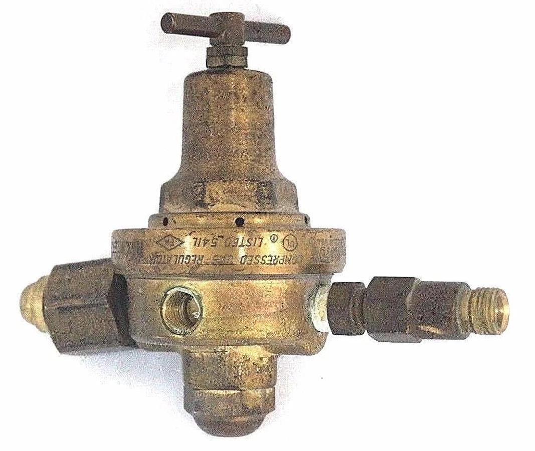 Used VICTOR S500C COMPRESSED GAS REGULATOR 311818, 350PSI