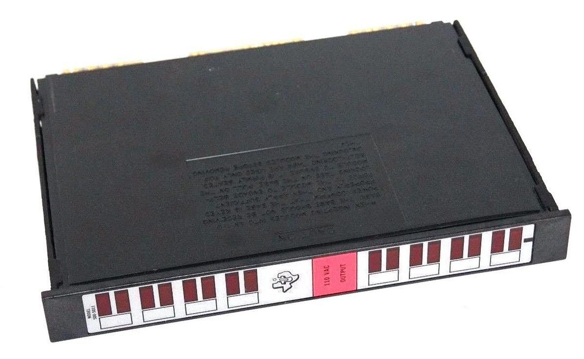 Refurbished REPAIRED TEXAS INSTRUMENTS 500-5011 OUTPUT MODULE 2AMP, 120VAC, 8POINT, 5005011