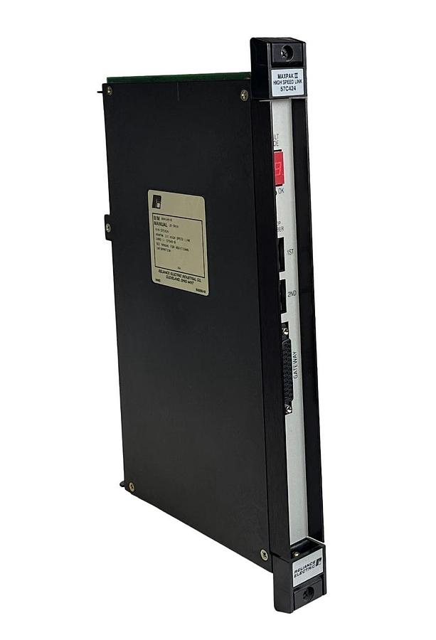 Used RELIANCE ELECTRIC 57C424 / 804109-R MAXPAX III HIGH SPEED LINK MODULE 57549-B