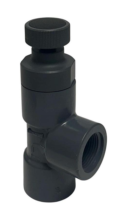 HAYWARD AV10100T GLOBE VALVE 1'' PVC ANGLE VLV THD W/ FPM O-RING SEAL OEM NSMP