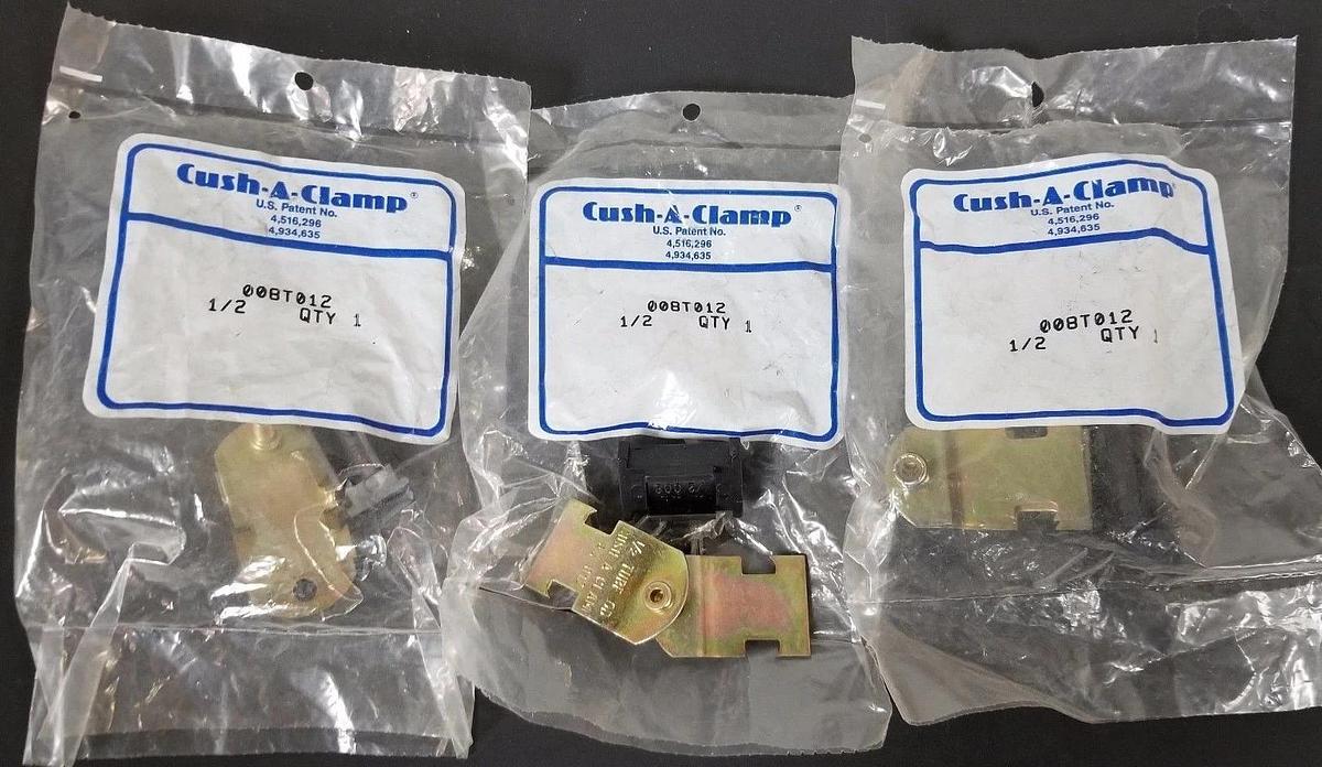 LOT OF 3 NEW CUSH-A-CLAMP 008T012, 1/2