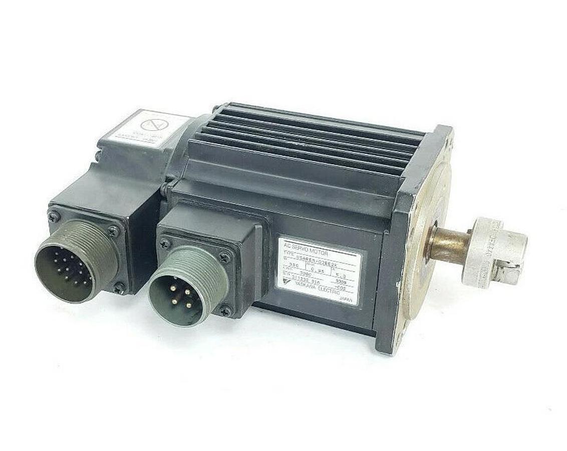 Used YASKAWA USAREM-03BE2K AC SERVO MOTOR W/ UTOPI-150YA INCR. ENCODER USAREM03BE2K