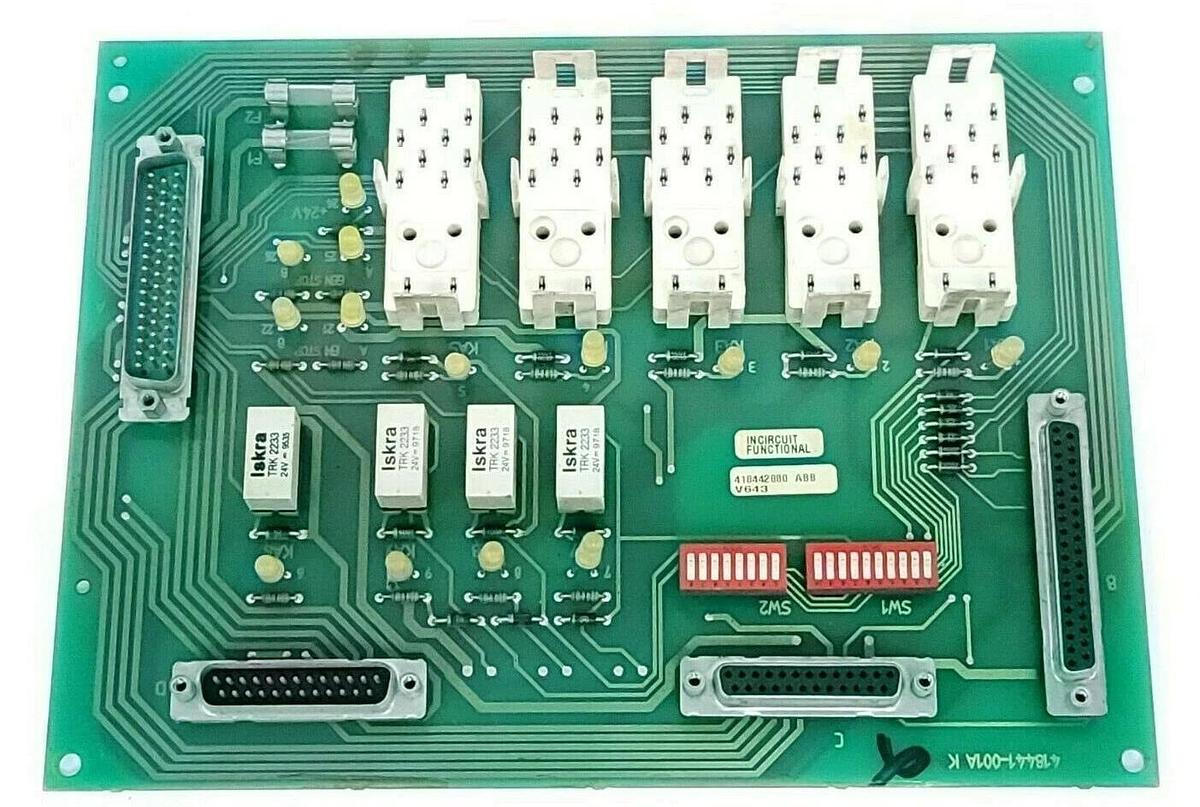 Used ABB 418442880 PLC BOARD 418441-001A K