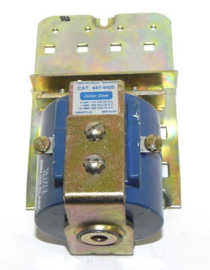 Used JOSLYN CLARK 447-9405 TYPE HR RELAY 447-9405-23 SERIES A