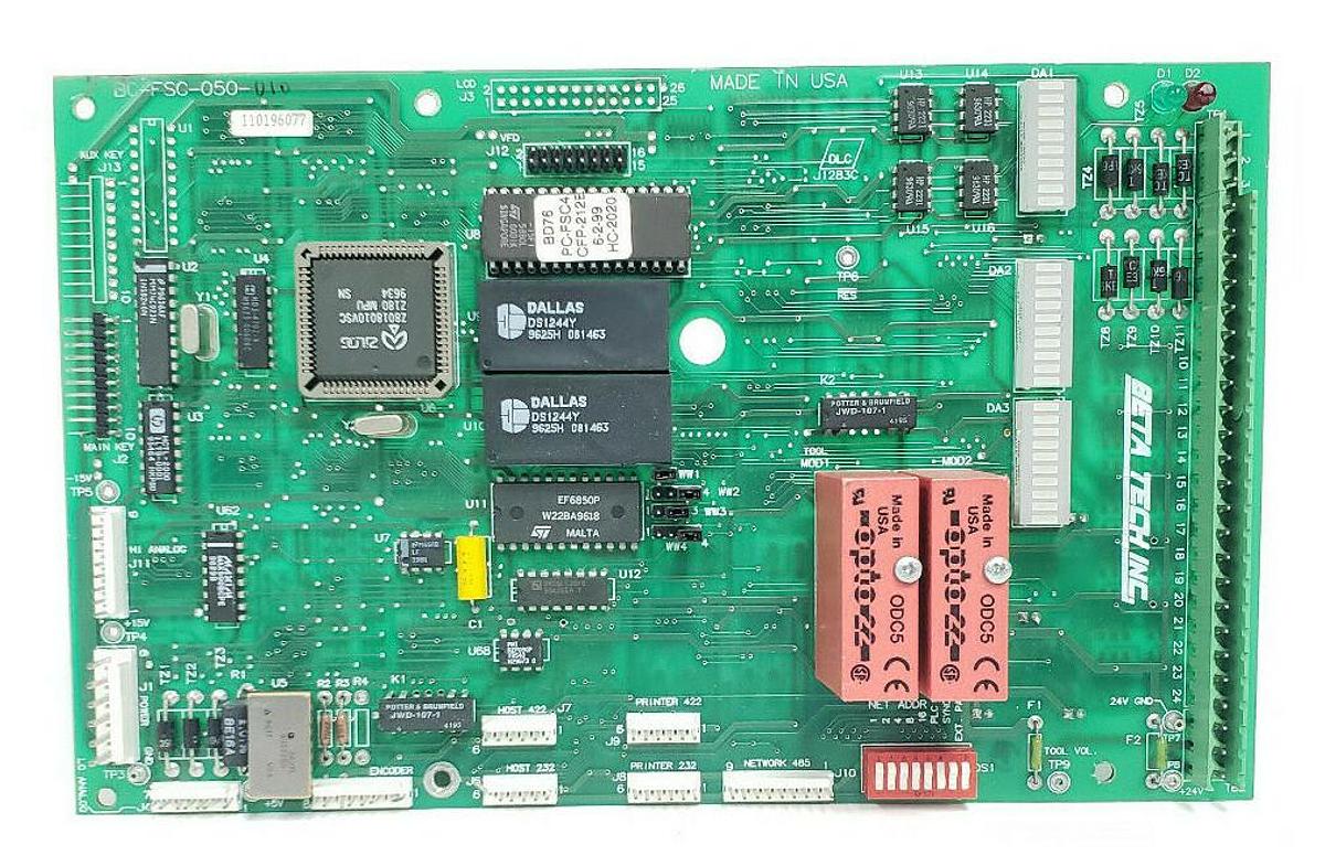 Used BETA TECH INC. BC-FSC-050-010 CONTROL BOARD 110196077 BCFSC050010