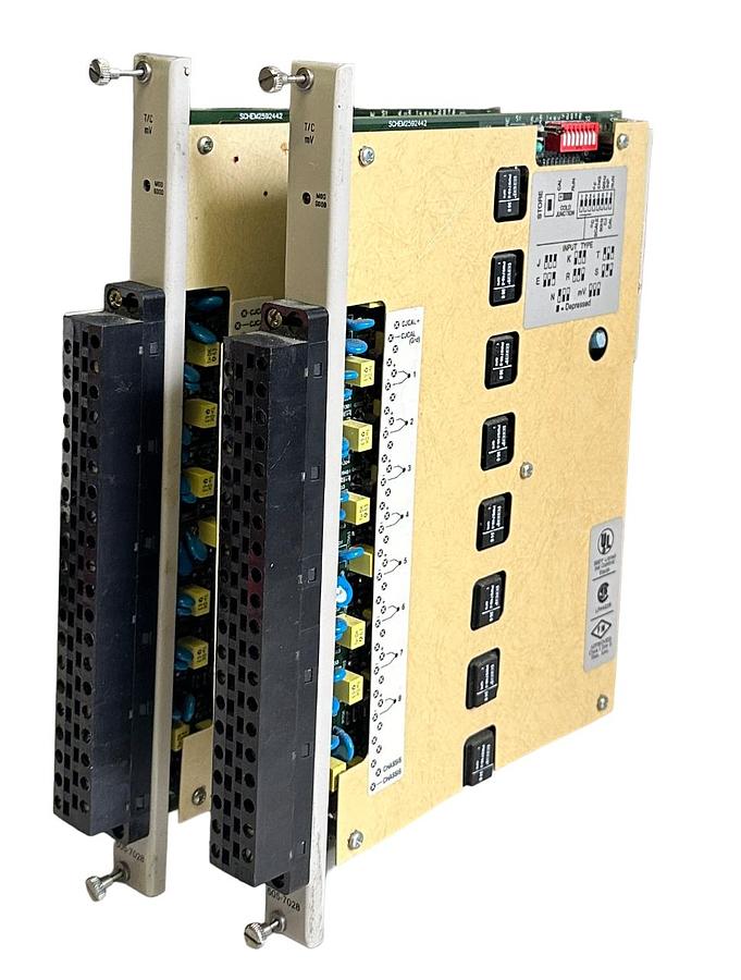 Used 2 SIEMENS TEXAS INSTRUMENTS 505-7028 / 5057028 8-PT 505 ISOLATED TC/mV MODULE