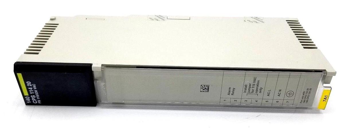 Used SCHNEIDER MODICON QUANTUM 140-CPS-114-20 PV:03 RL:02 AC POWER SUPPLY 140CPS11420