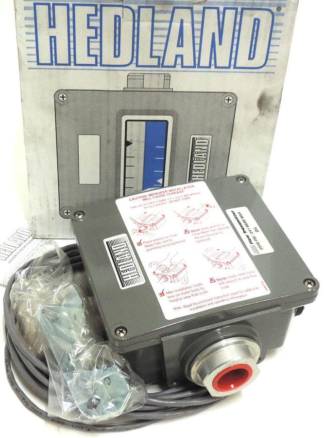 NIB HEDLAND H701A-030-MR FLOW METER 3/4" NPT OIL 30GPM, MR FLOW TRANSMITTER