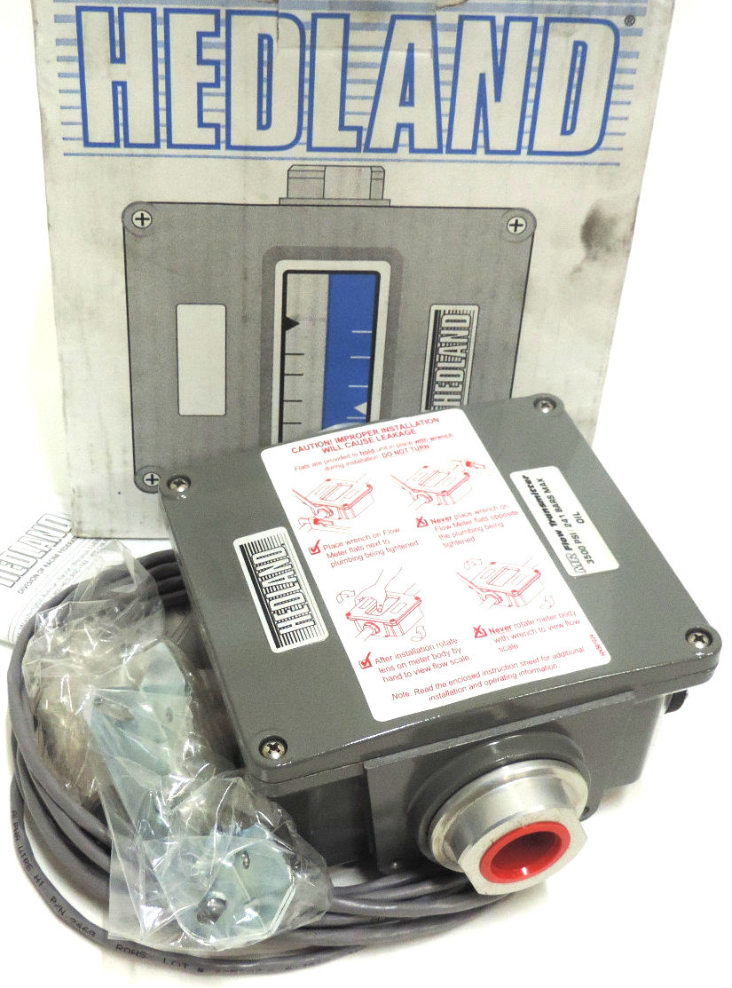 NIB HEDLAND H701A-030-MR FLOW METER 3/4" NPT OIL 30GPM, MR FLOW TRANSMITTER