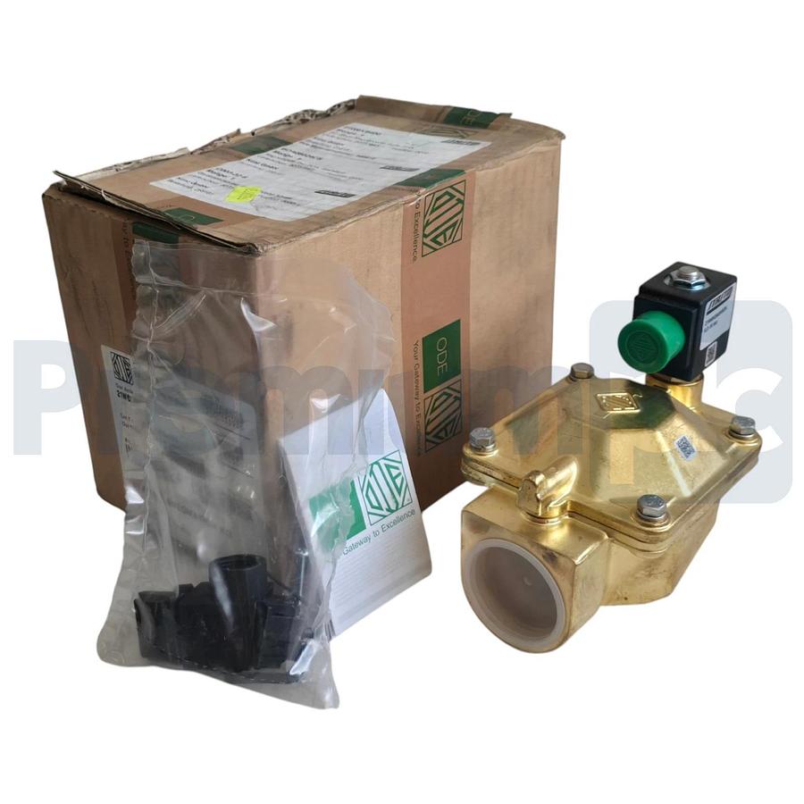 ODE STASTO 21W6KB400-BDA08024CS 2/2-Way Solenoid Valve Kit NC 1-1/2" Brass 24VDC