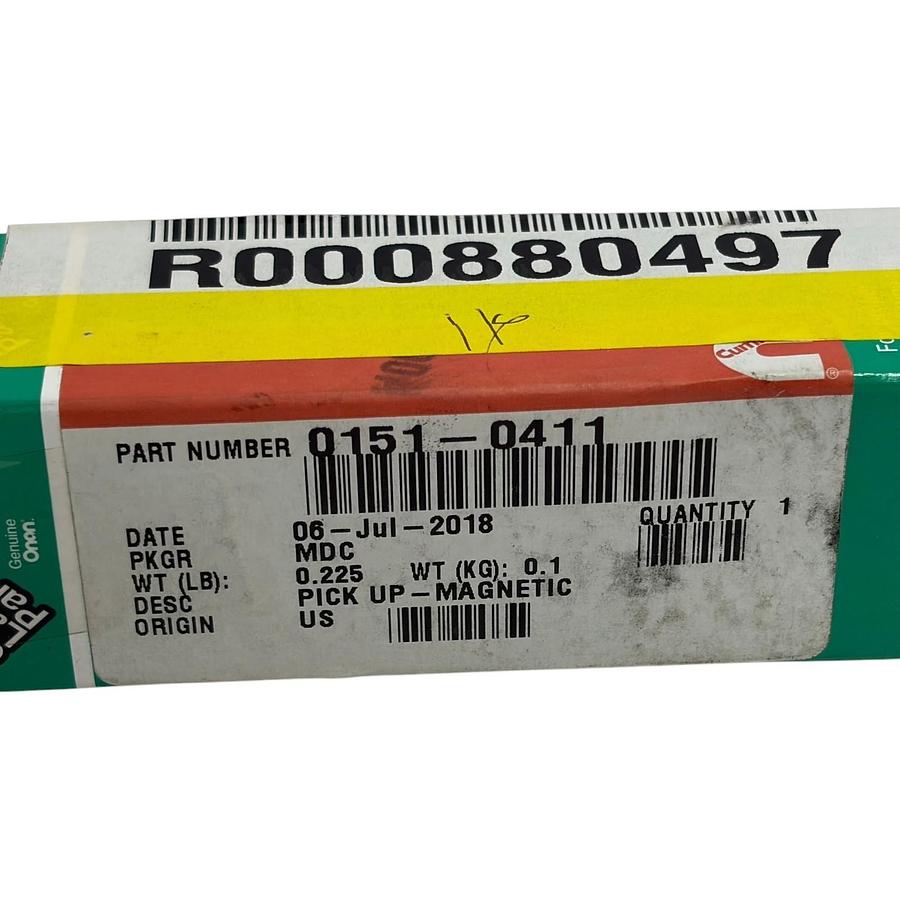 Used Onan 0151-0411 Magnetic Pick Up Sensor Generator Part 151-0411 Green Label New
