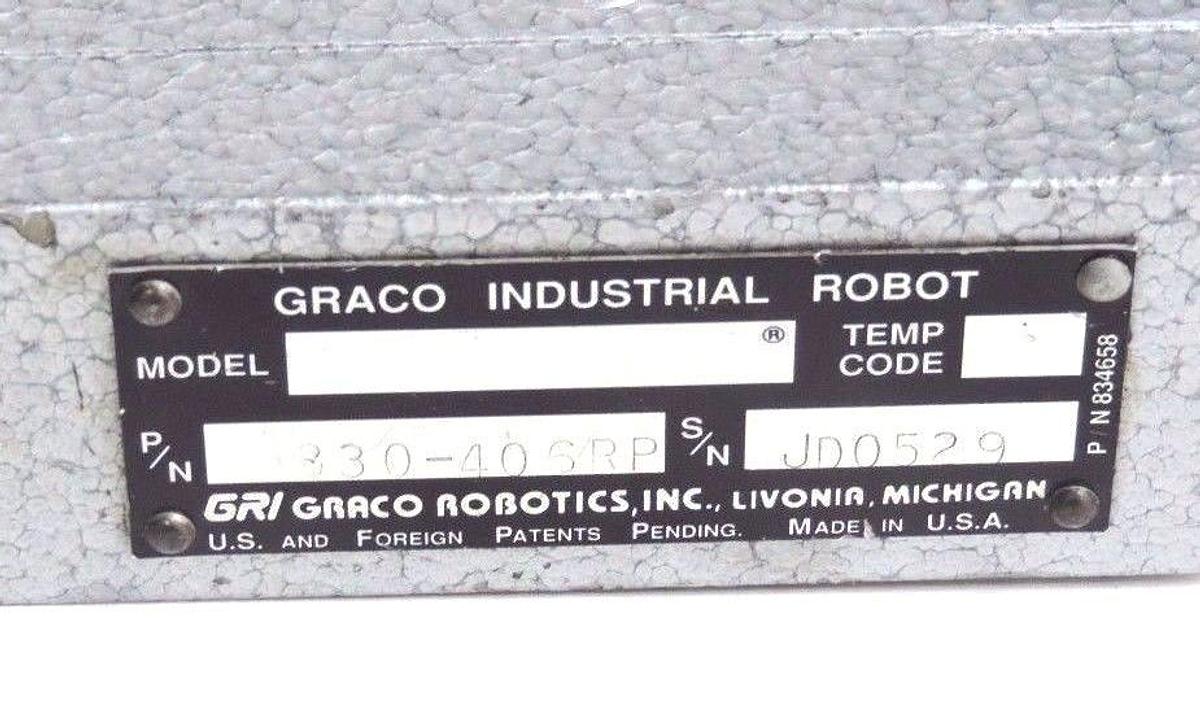 Used GRACO ROBOTICS INC. GRI 830-406RP TEACH PENDANT 830406RP