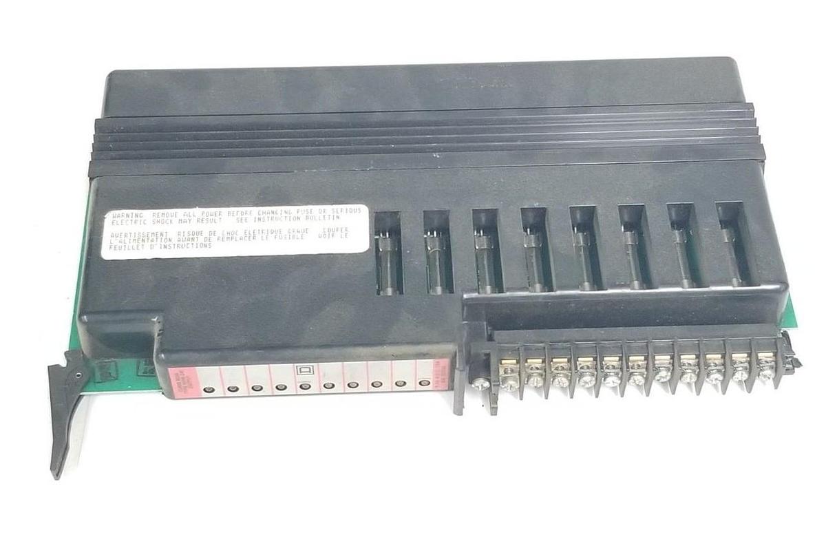 Used SQUARE D SY/MAX 8030-HOM-241 OUTPUT MODULE SER. B, 9-55VDC, 8030HOM241