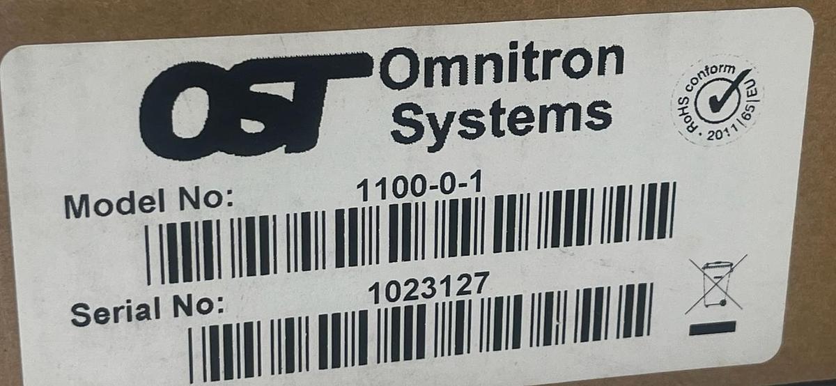 Used Omnitron 1100-0-1 miConverter 10/100 Ethernet Fiber Media Converter | ST MM 5km