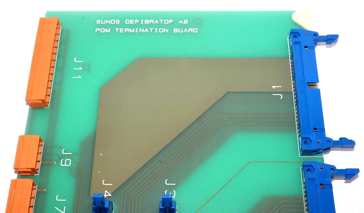 Used SUNDS DEFIBRATOR AB PQM TERMINATION BOARD DEAB 1991 / TS B16311 REV 1, 9007750