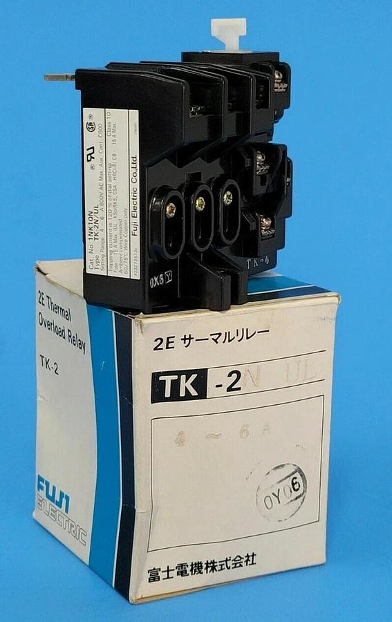 Used NIB FUJI ELECTRIC TK-2N/UL 2E THERMAL OVERLOAD RELAY TK-2 1NK1QN 4~6A