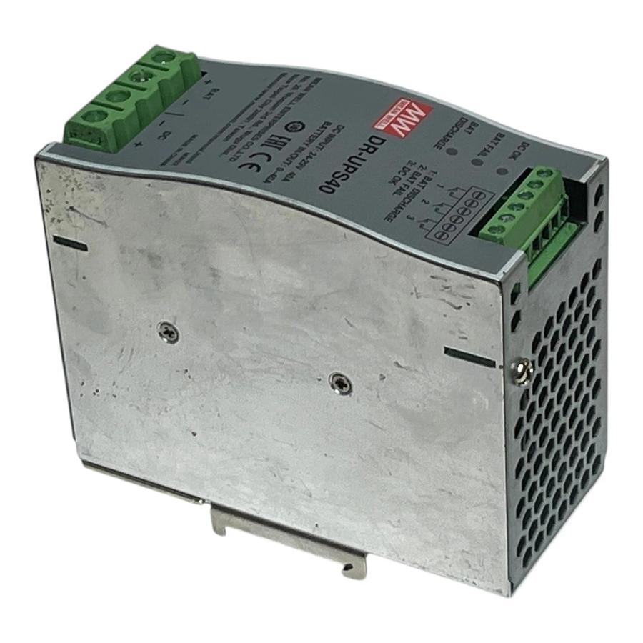 Used Mean Well DR-UPS40 24V 40A DIN Rail Battery Control UPS Module